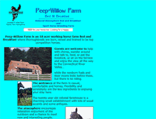 Tablet Screenshot of peepwillowfarm.com
